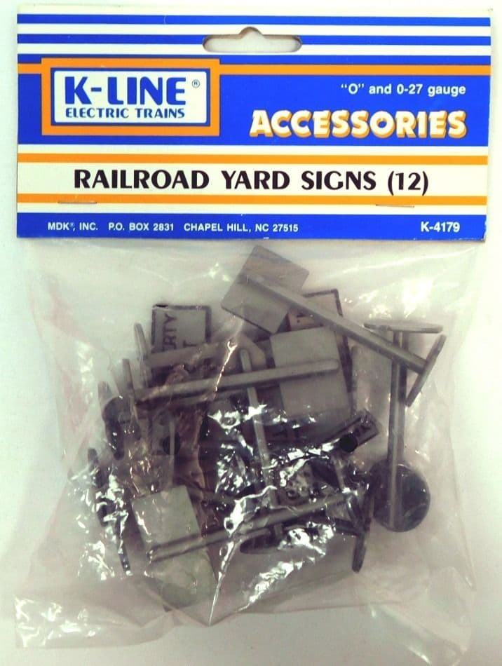 K-Line K-4179 Railroad Signs 12Pk